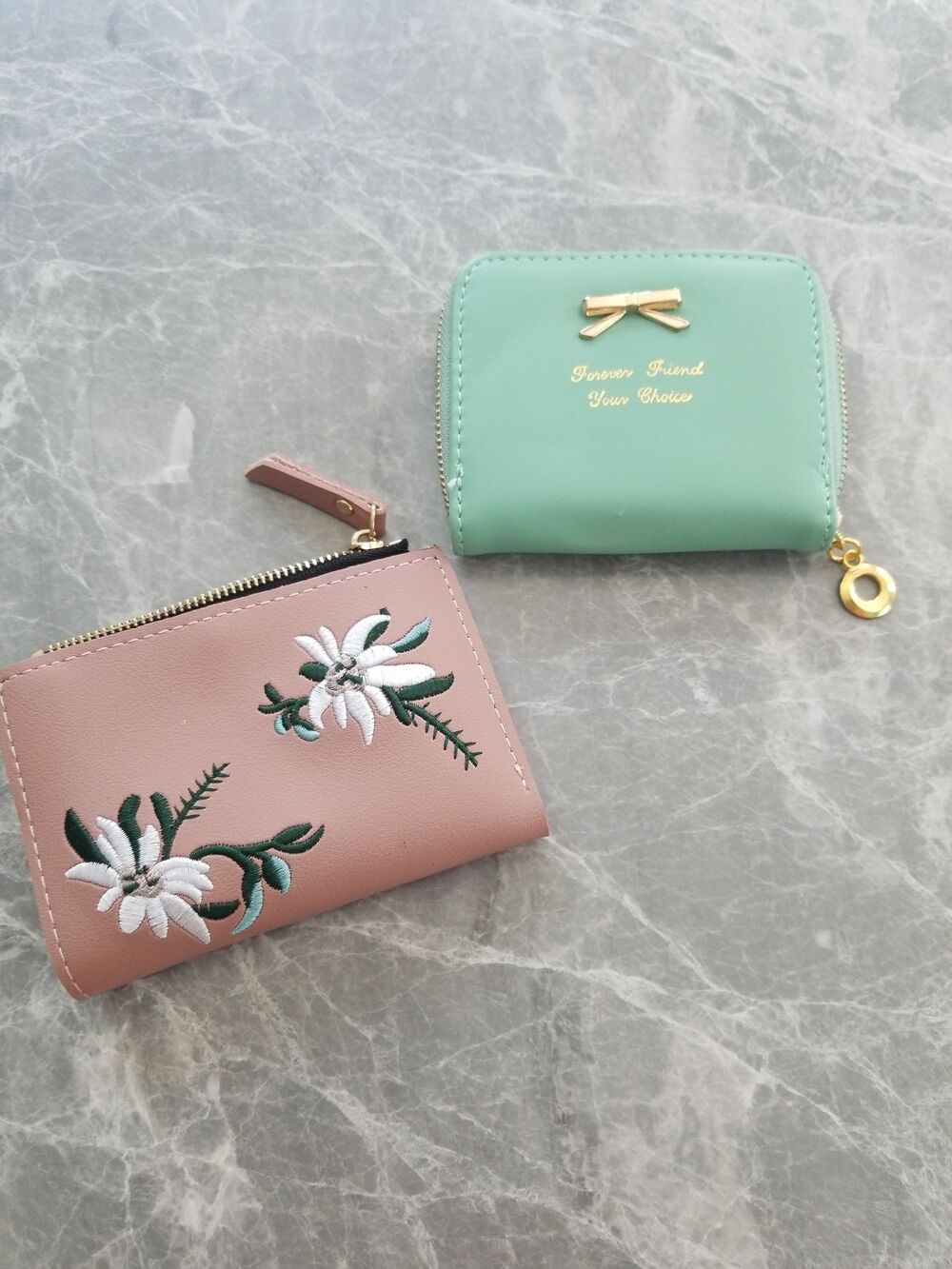 Small wallet and small change purse